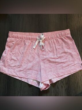 Calvin Klein Pink Microdot Drawstring Lounge Shorts